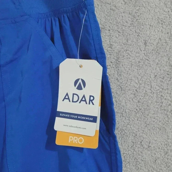 NWT Adar Pro XL Blue Workwear Scrub Pants With Pockets & Drawstring  4PT - Picture 4 of 7